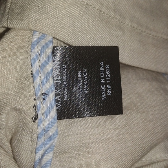 Max Jeans Linen Blend Zip up Vest M - Picture 5 of 6